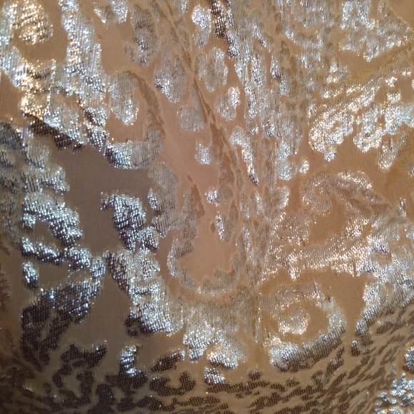 J. Crew gold brocade cowl neck sleeveless top - Picture 7 of 7